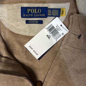 Polo by Ralph Lauren Tan Zip Up Sweater